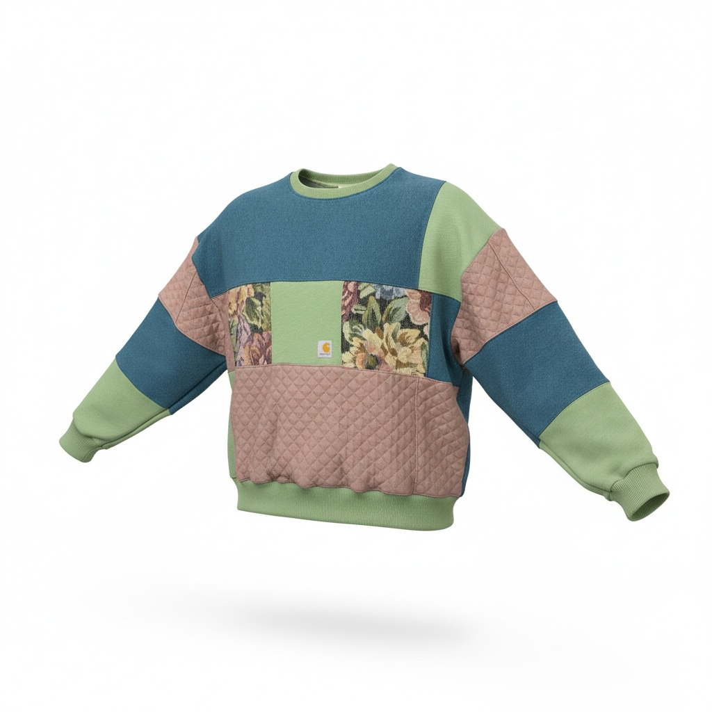 Aqua “Hartt” Cropped Crew Neck (M) (SOLD)