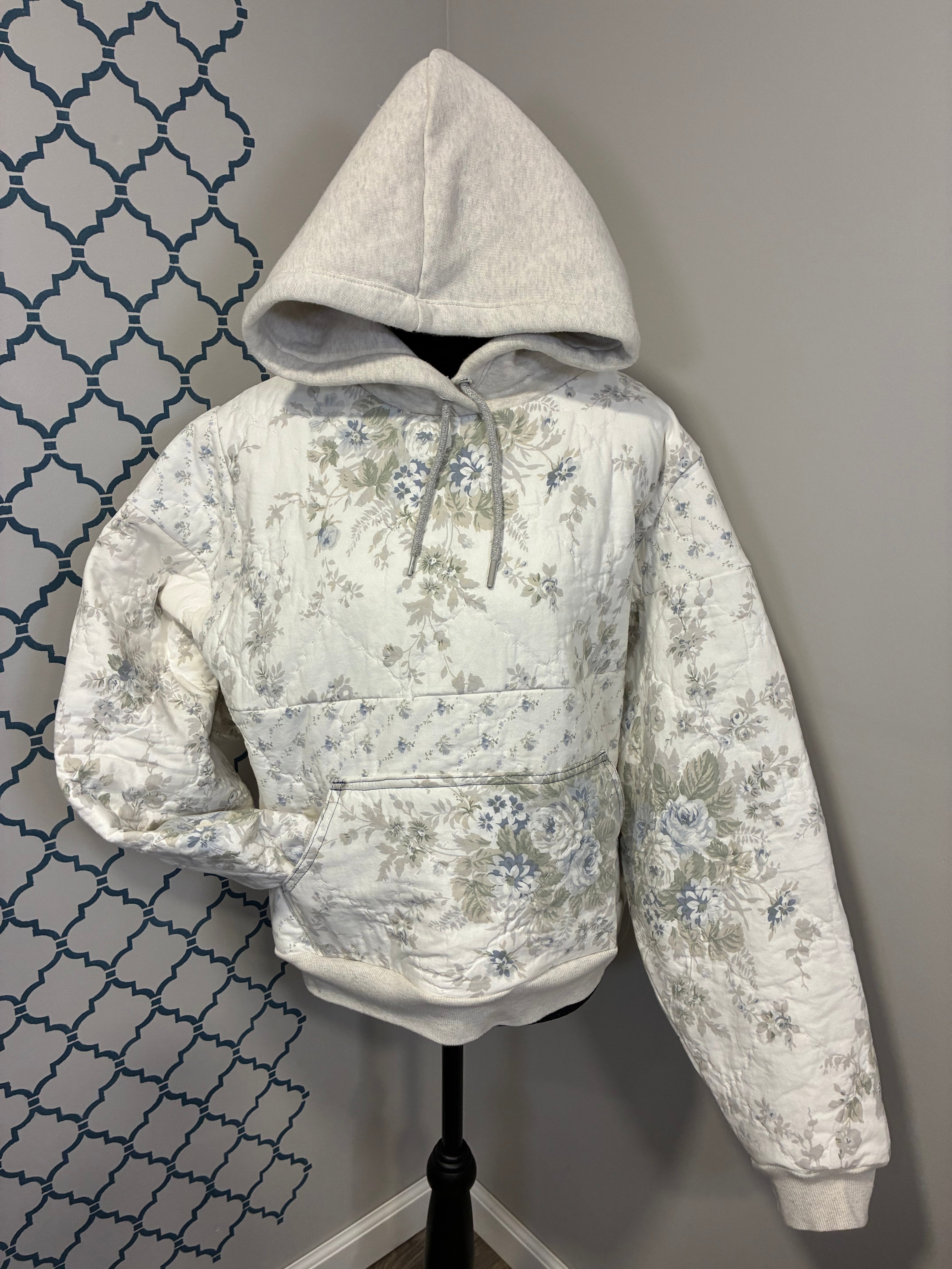 Quilted Cream Sweatshirt (M) (SOLD)