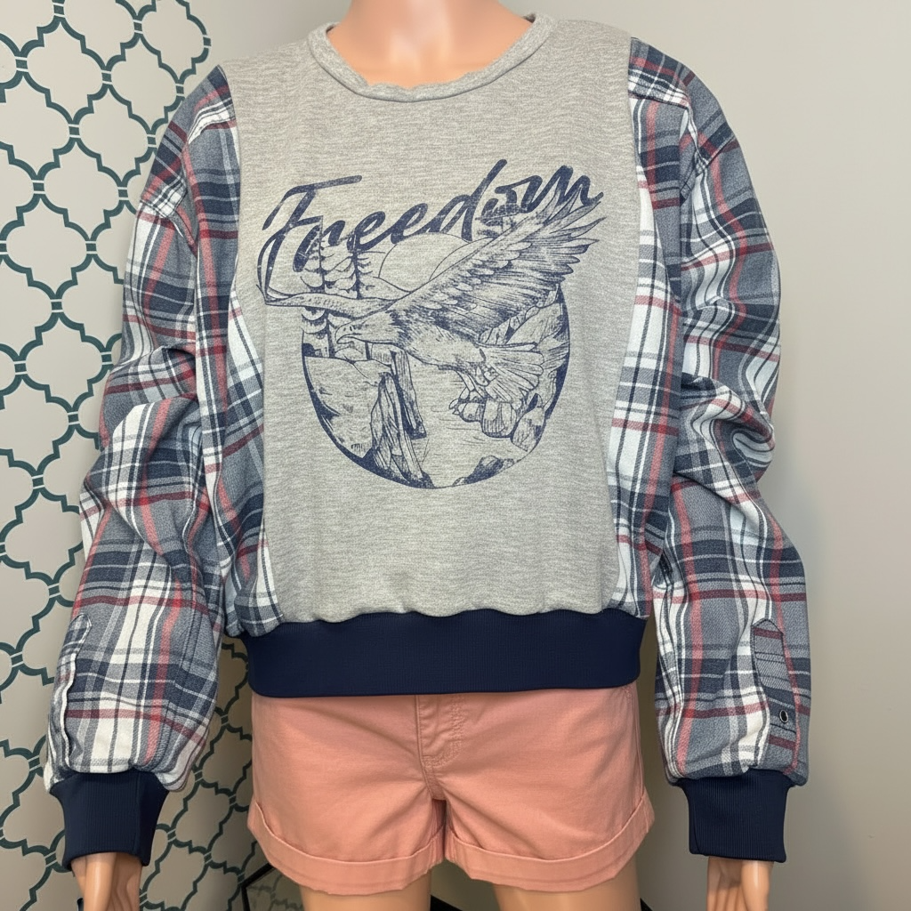 Freedom Cropped Crewneck (M)