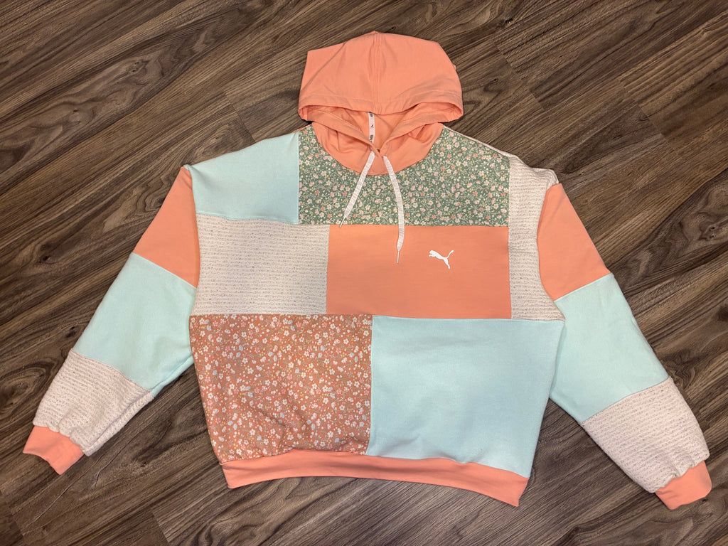 Vintage Swatch Cropped Hoodie (Sm)