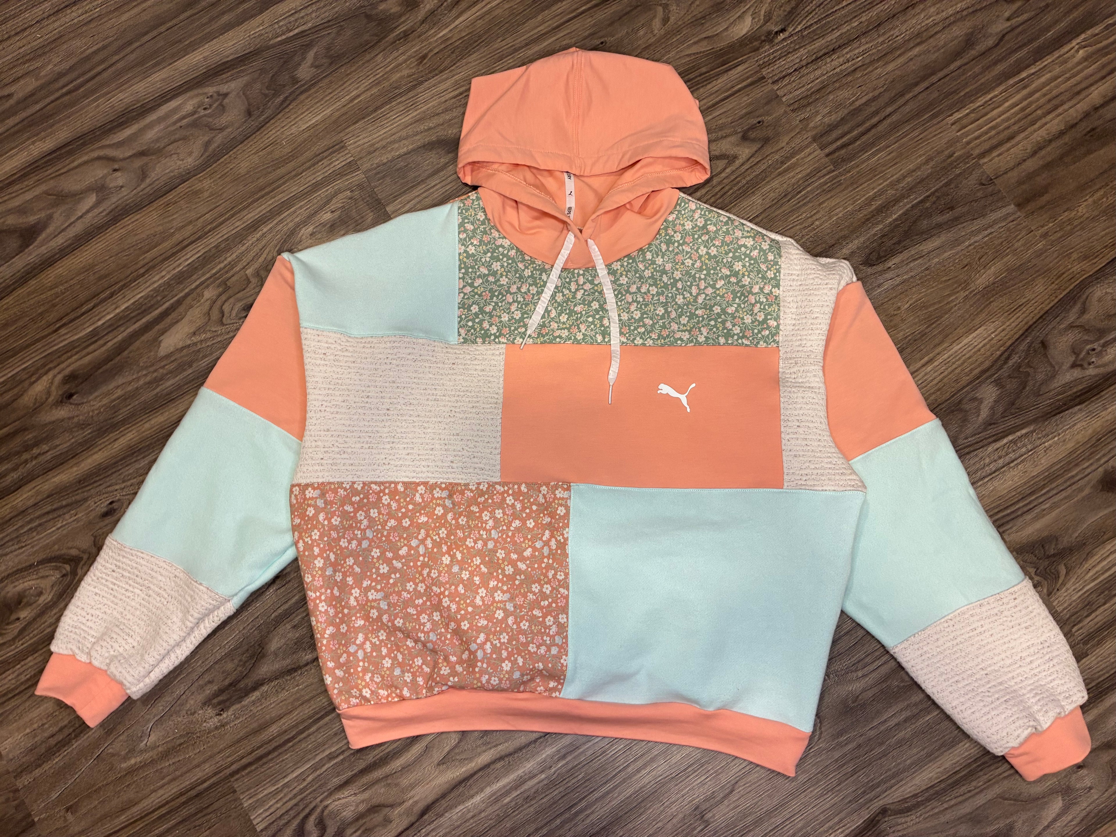 Vintage Swatch Cropped Hoodie (Sm)