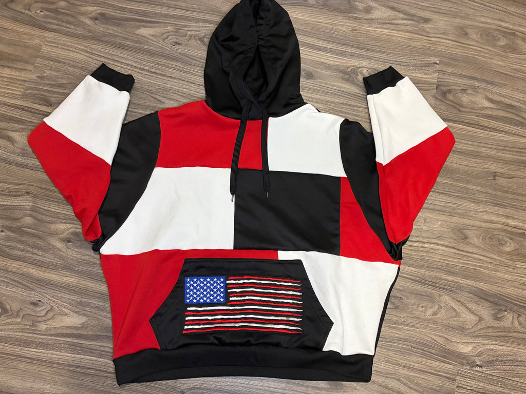 American Flag Hoodie (L)