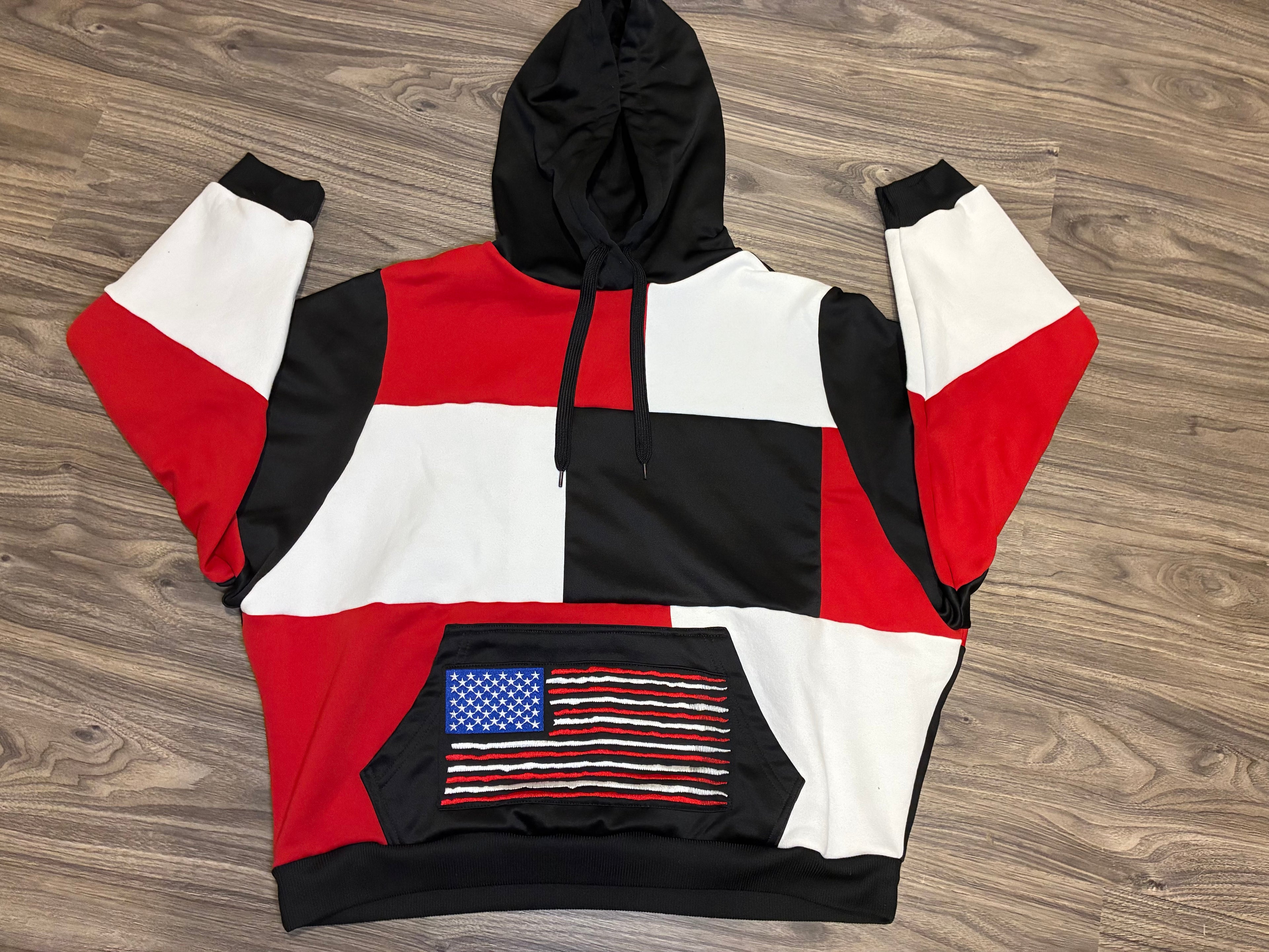 American Flag Hoodie (L)