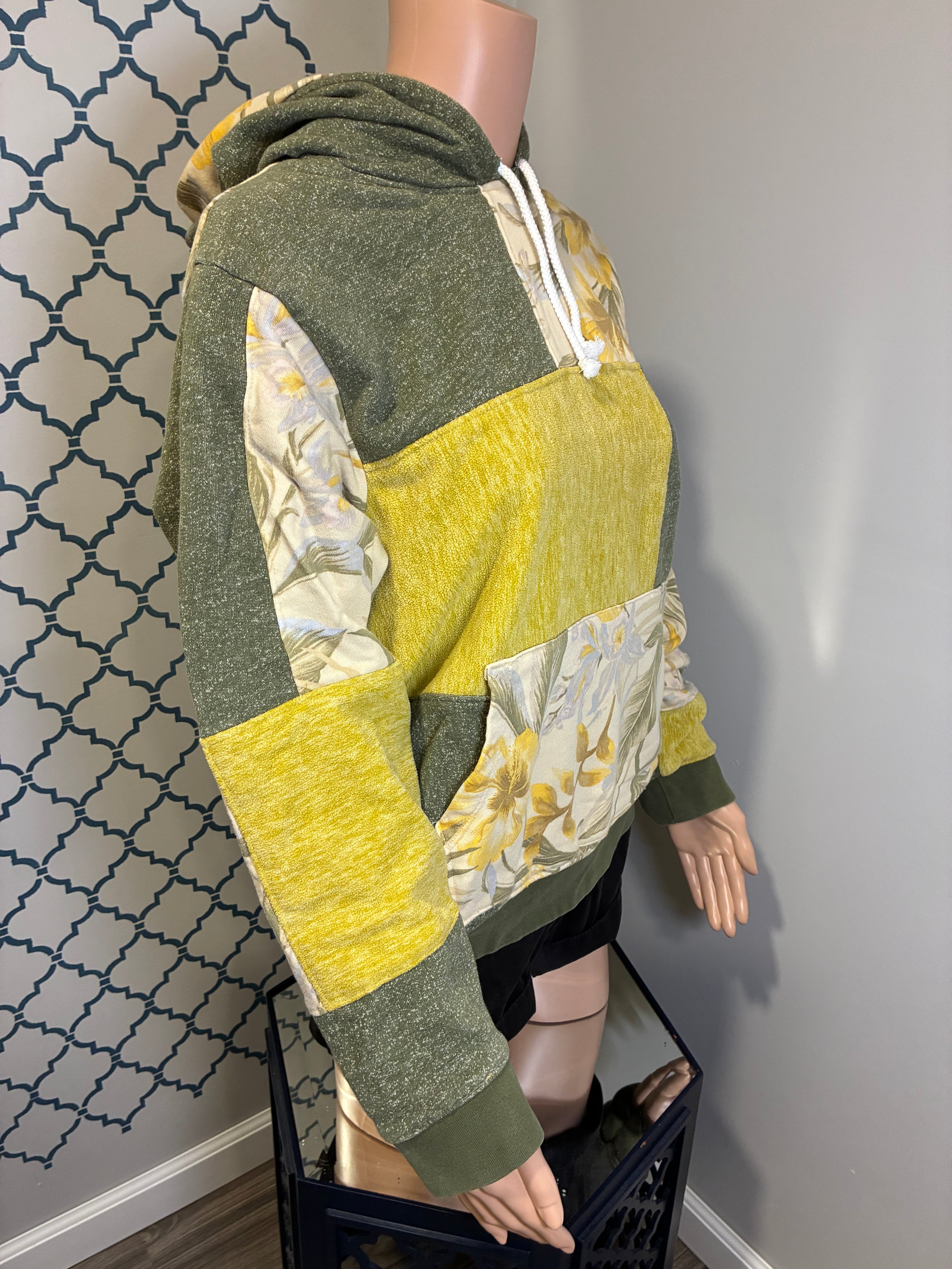 Moss and Flowers Hoodie (M)