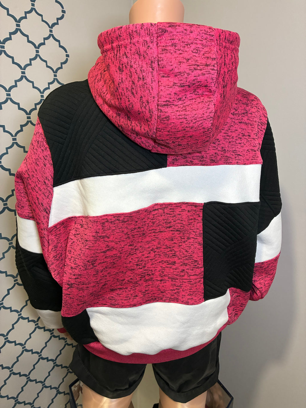 Pink Mosaic Hoodie (Lg)