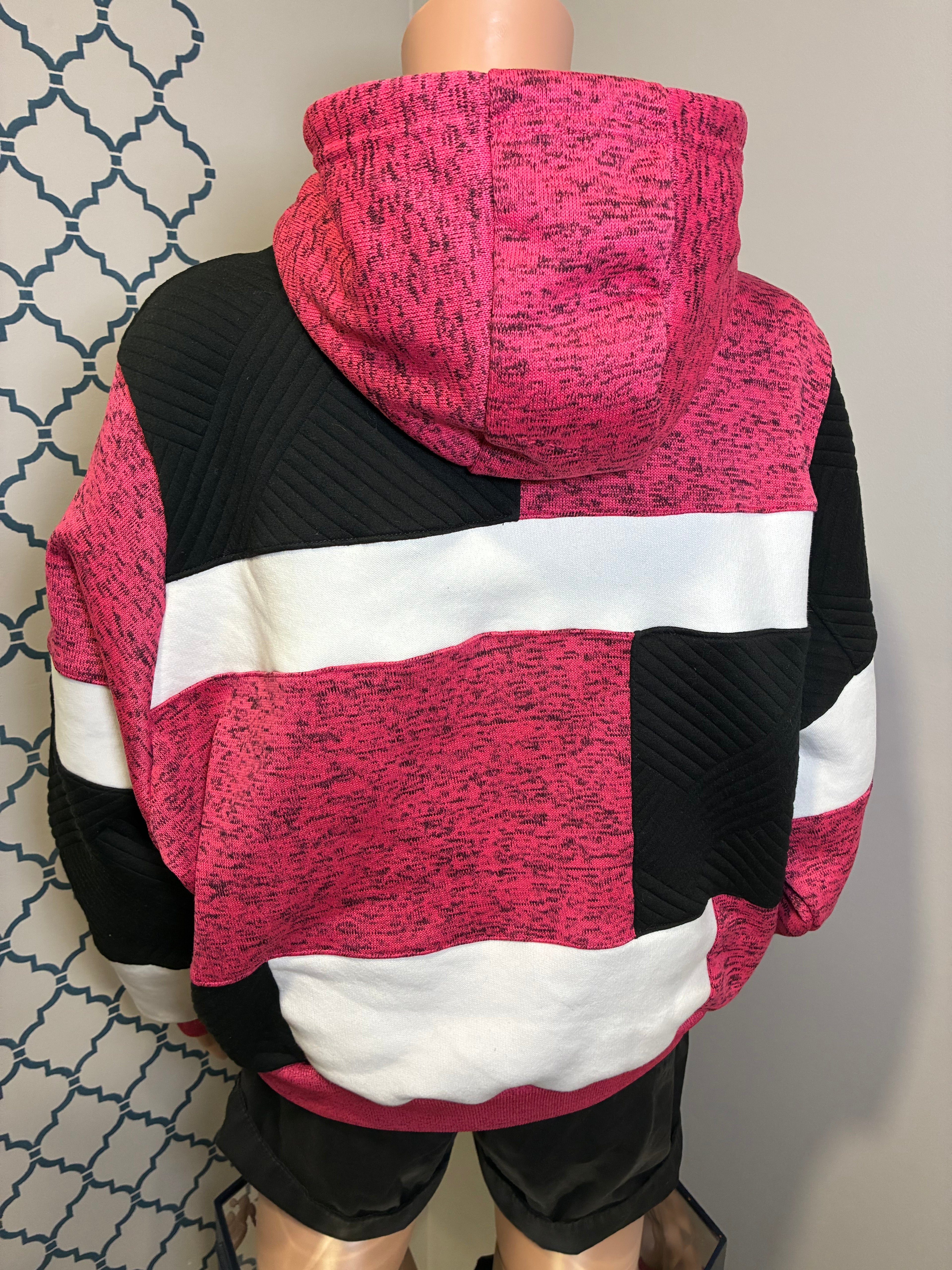 Pink Mosaic Hoodie (Lg)