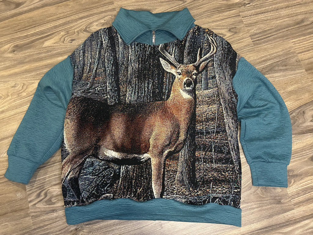 Oh-Deer Blanket Sweatshirt (Lg)