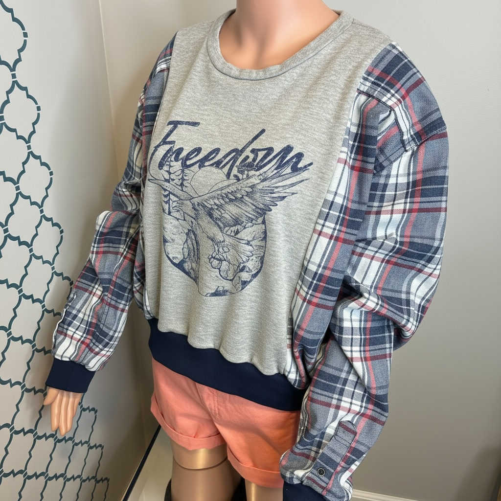 Freedom Cropped Crewneck (M)