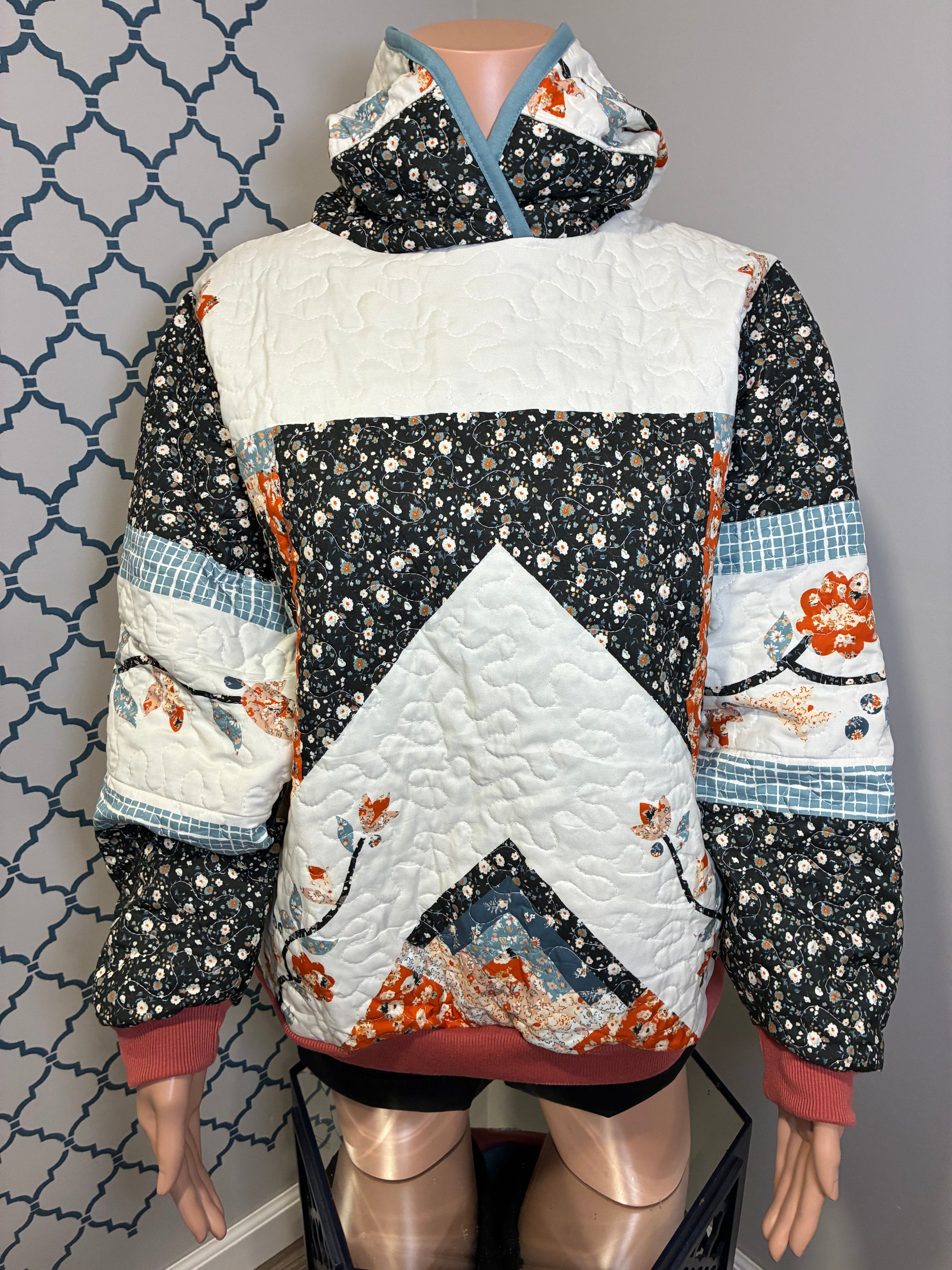 Quilted Comfort Side Pocket Sweatshirt (L) (SOLD)
