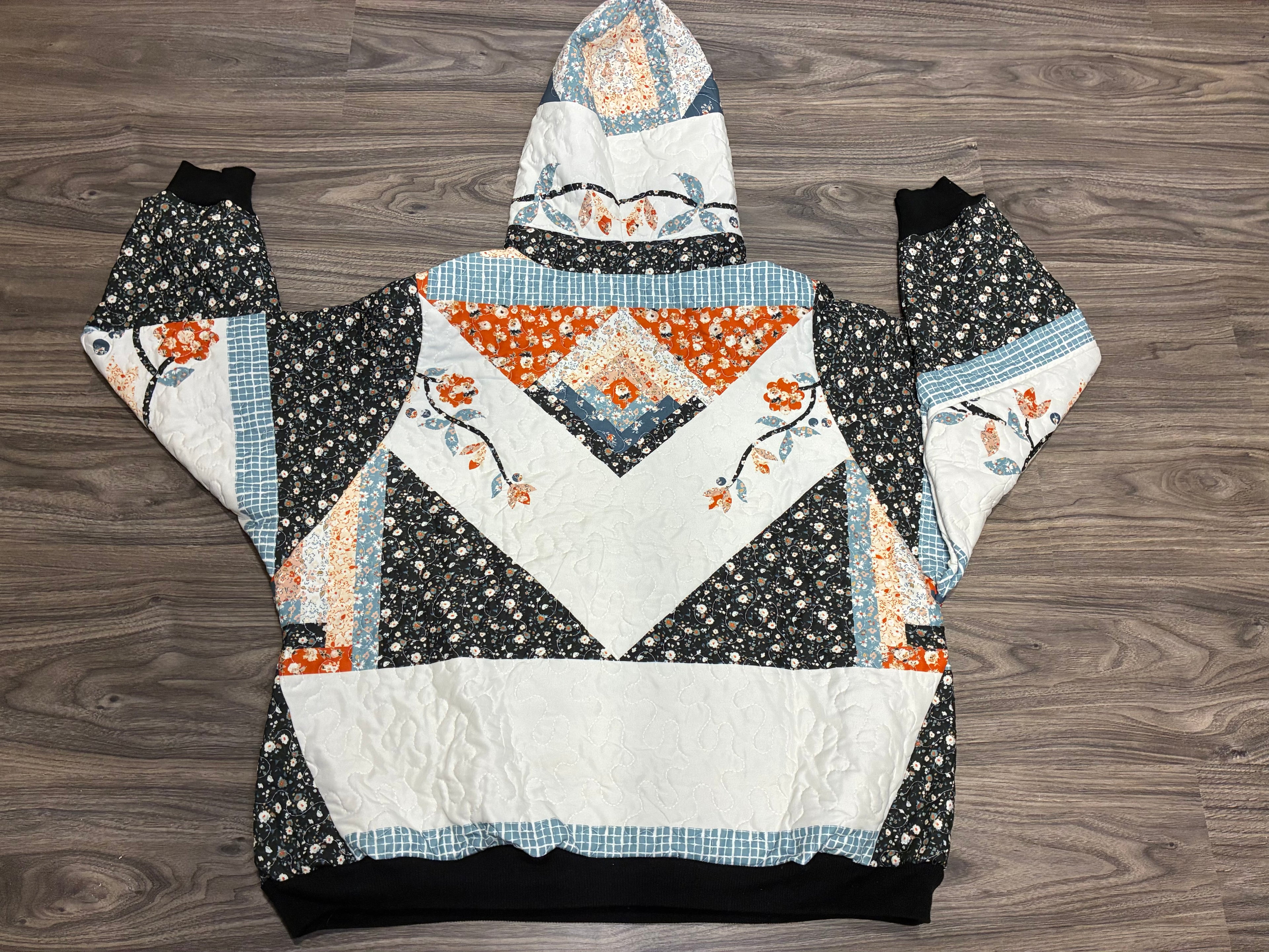 Quilted Comfort Front Pocket Sweatshirt (L) (SOLD)