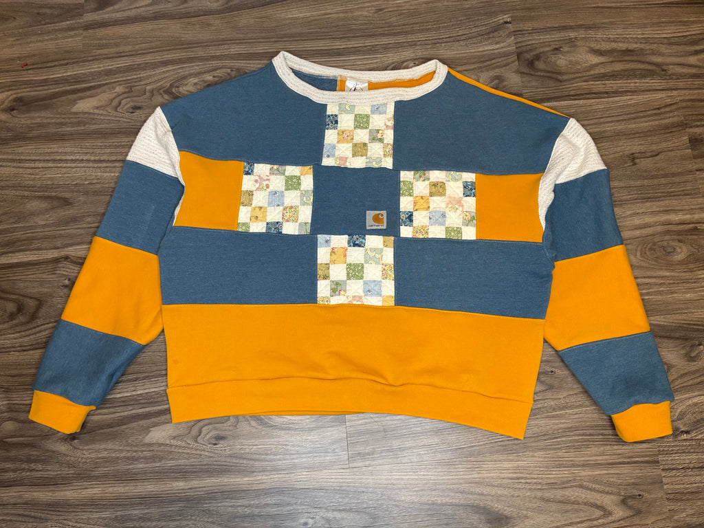 Quilt Block Crewneck (M)