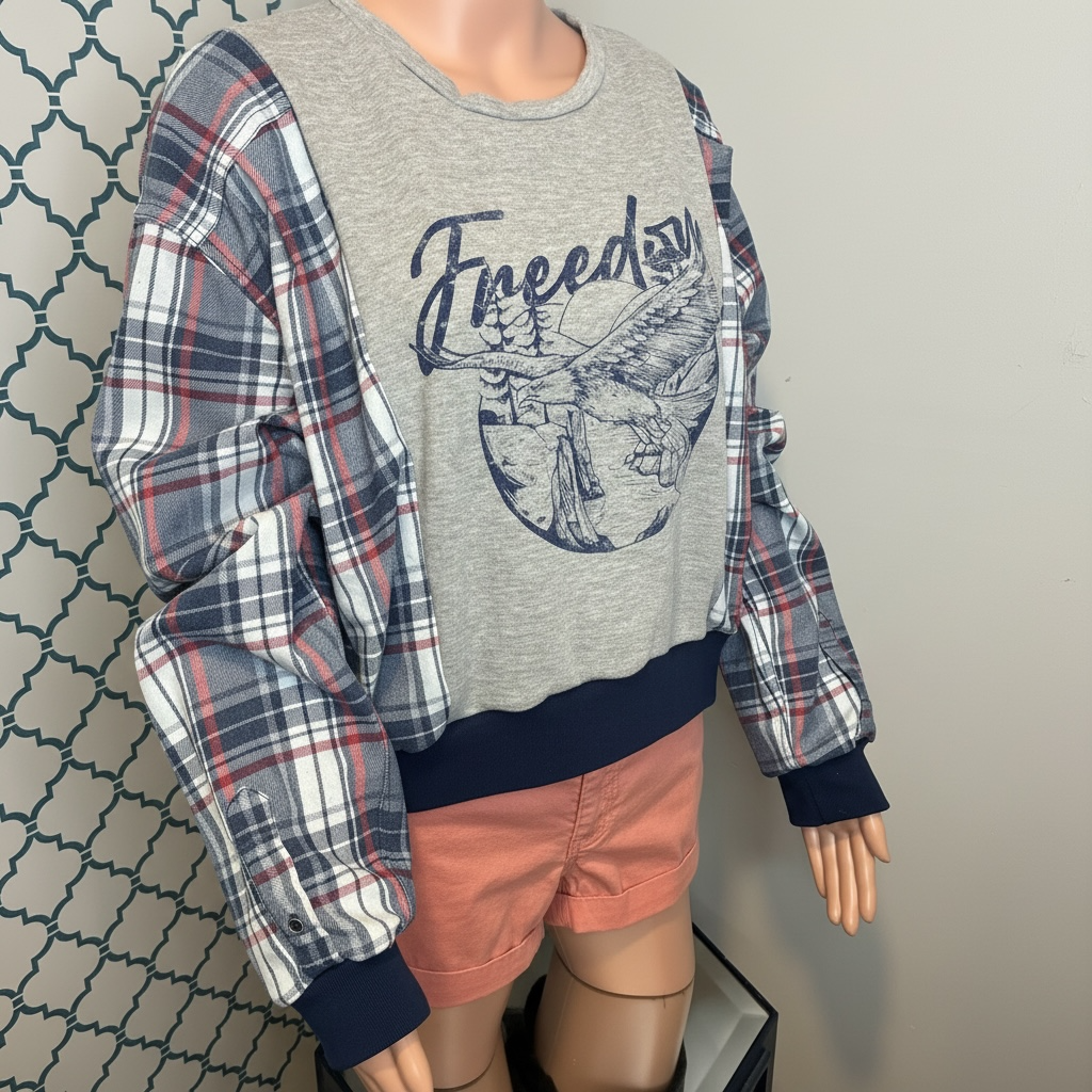 Freedom Cropped Crewneck (M)