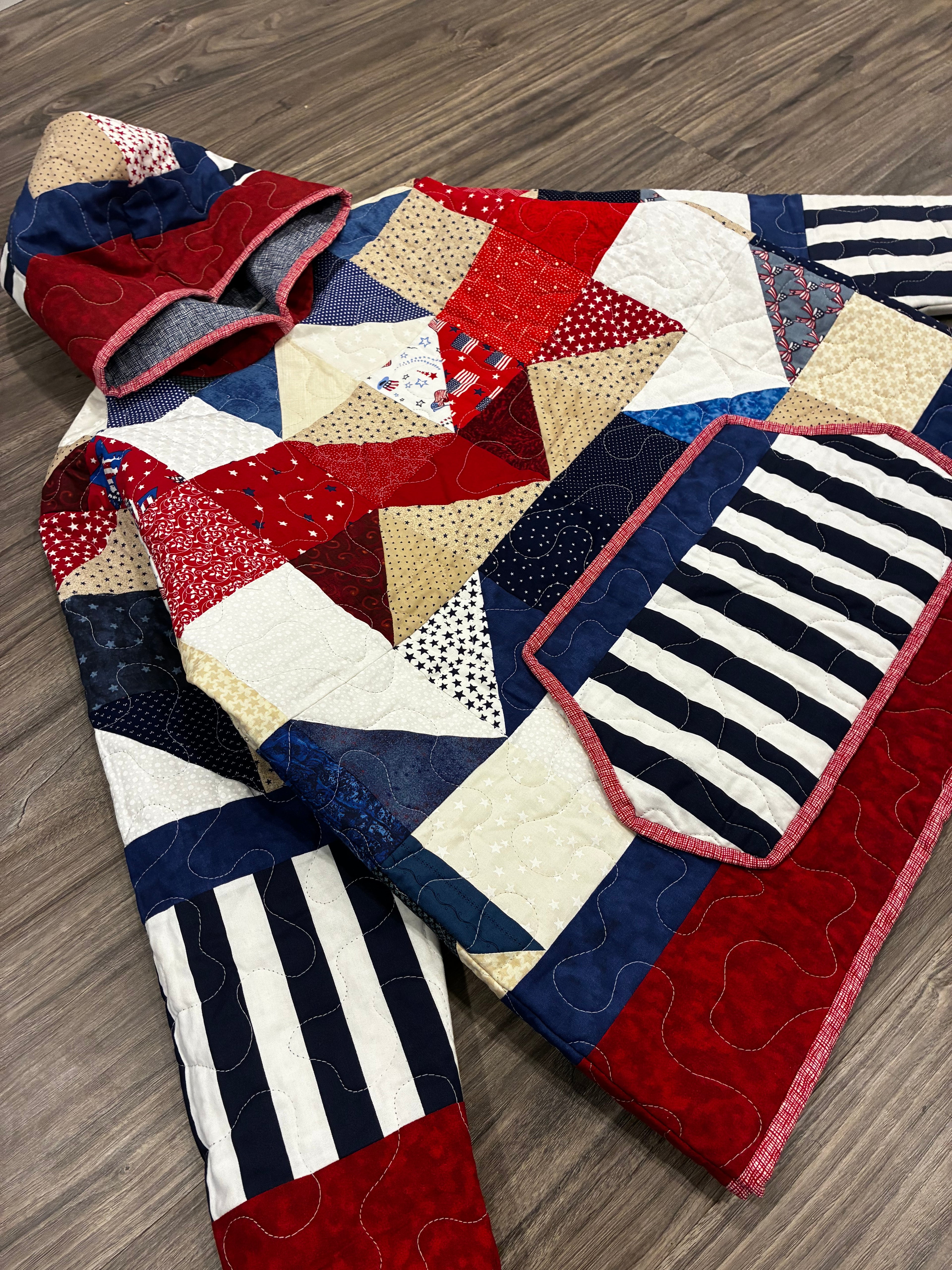 Independence Quilted Hoodie