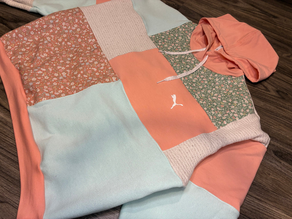 Vintage Swatch Cropped Hoodie (Sm)