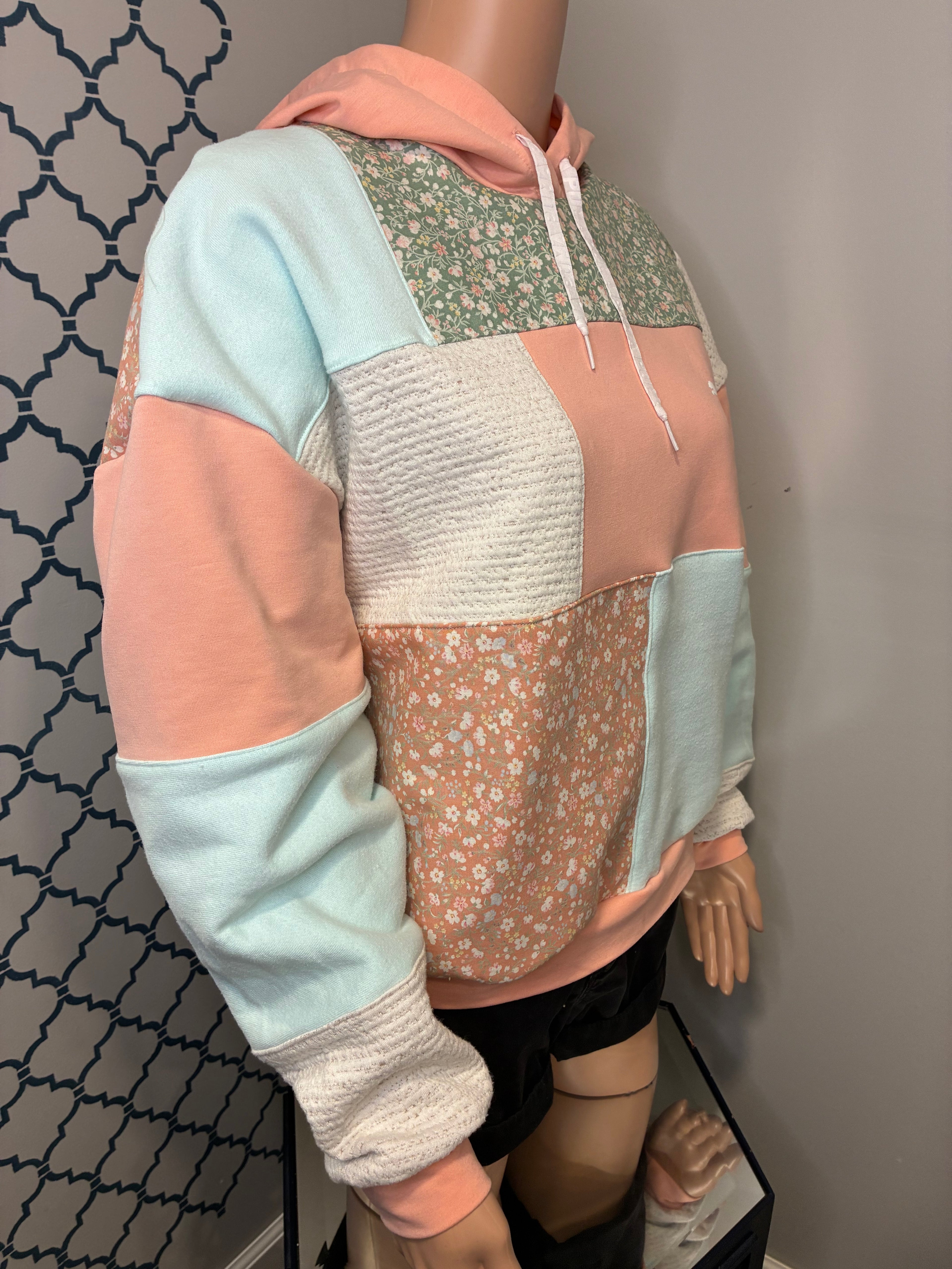 Vintage Swatch Cropped Hoodie (Sm)