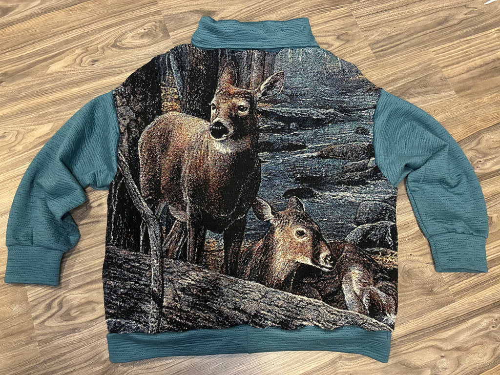 Oh-Deer Blanket Sweatshirt (Lg)