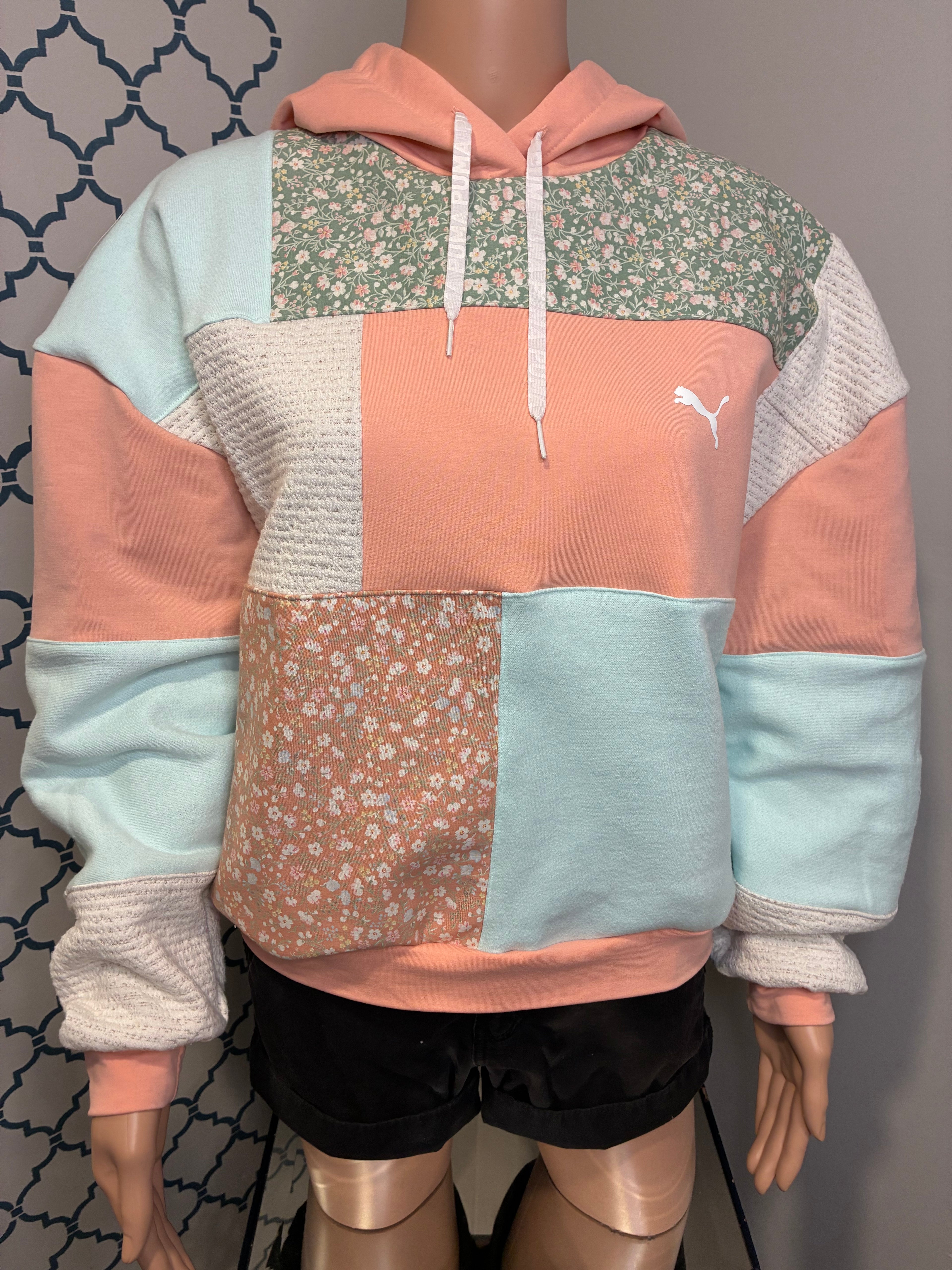 Vintage Swatch Cropped Hoodie (Sm)