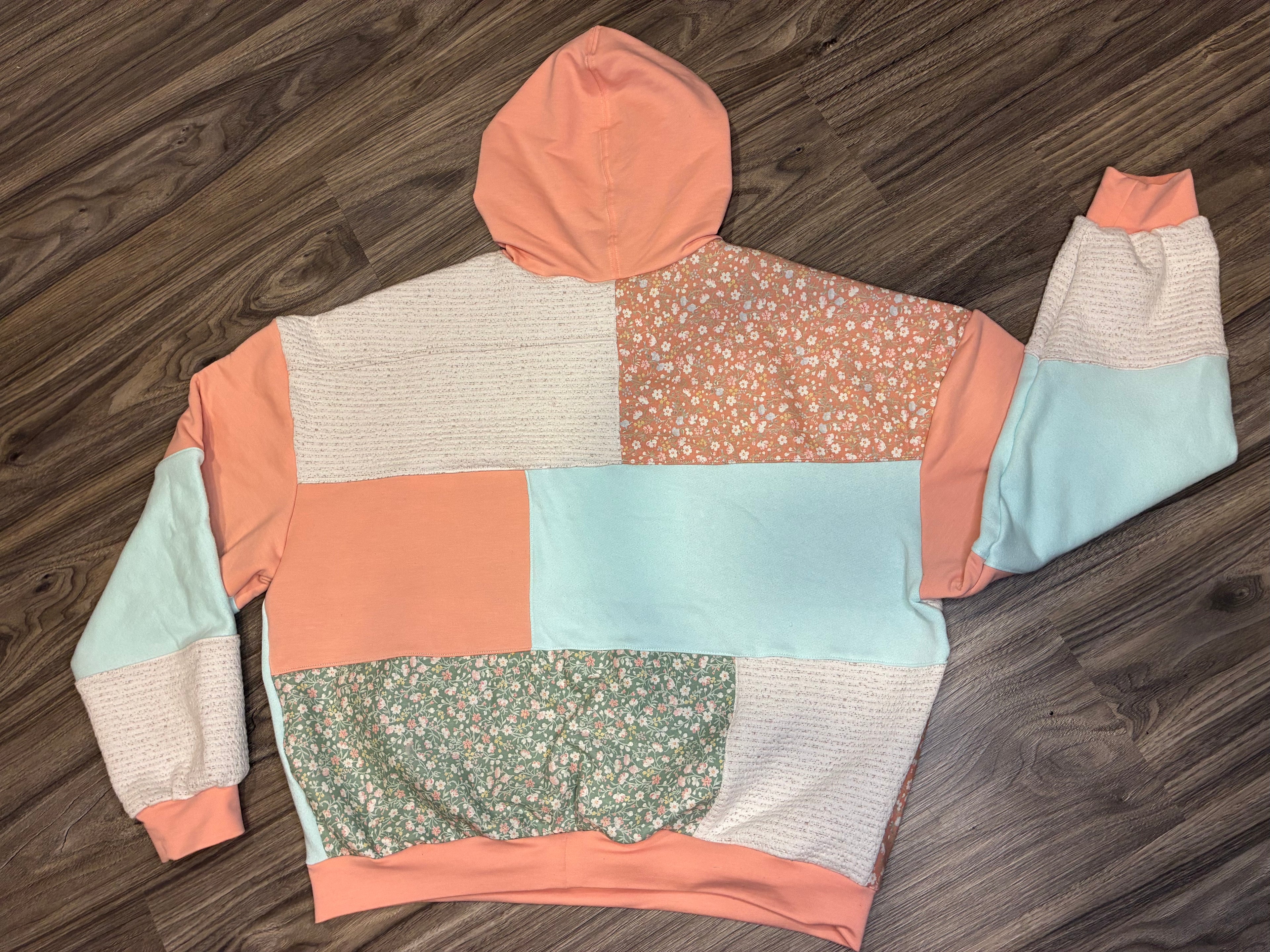 Vintage Swatch Cropped Hoodie (Sm)