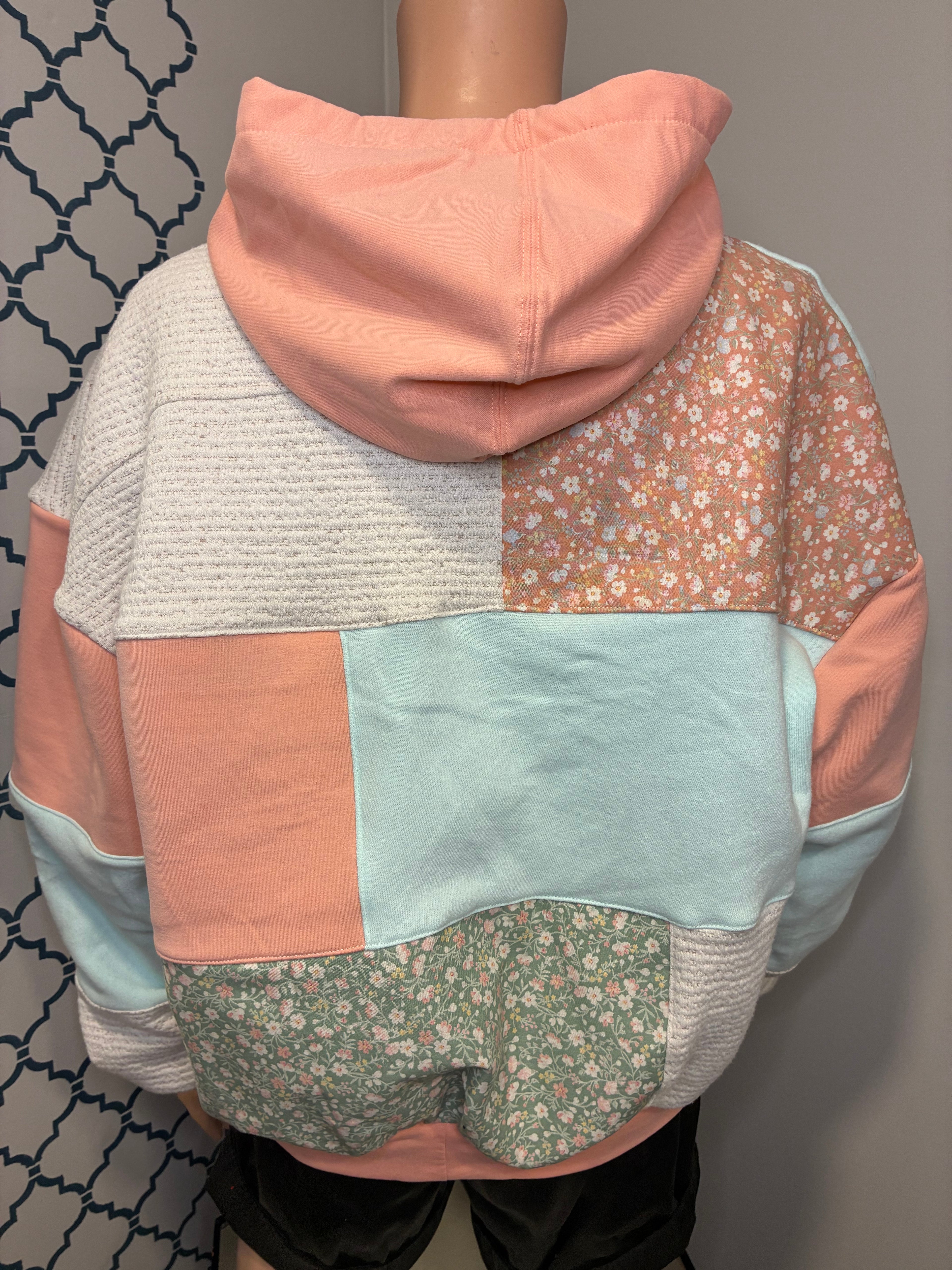 Vintage Swatch Cropped Hoodie (Sm)