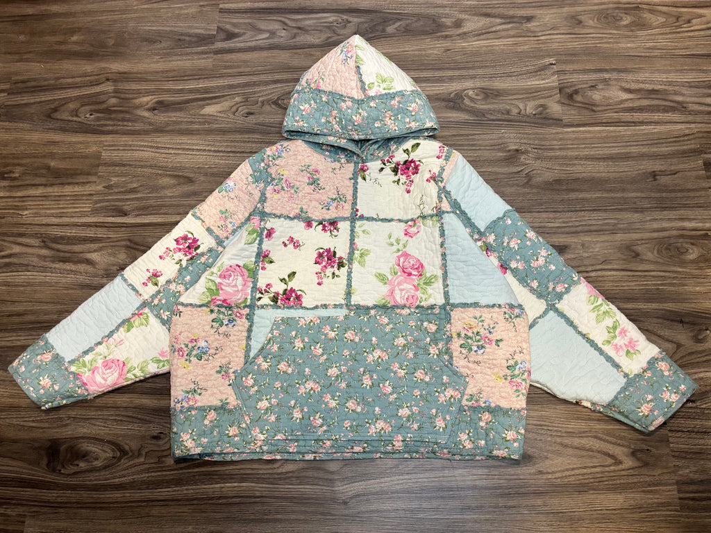Pastel Quilted Hoodie (L)