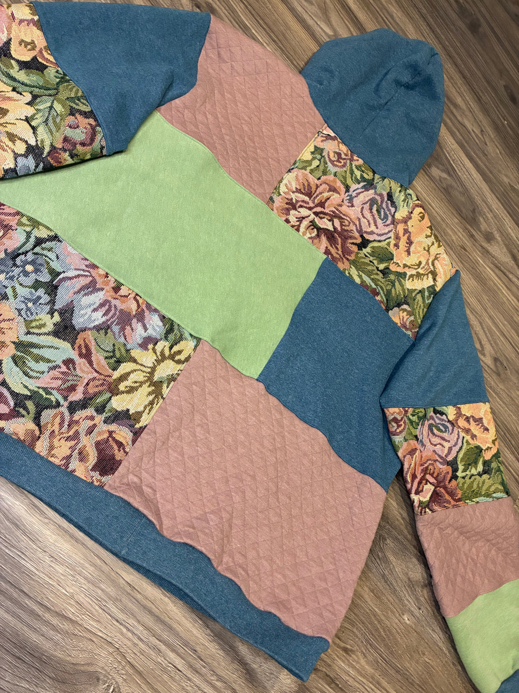 Aqua Flower “Hartt” Hoodie (L) (SOLD)