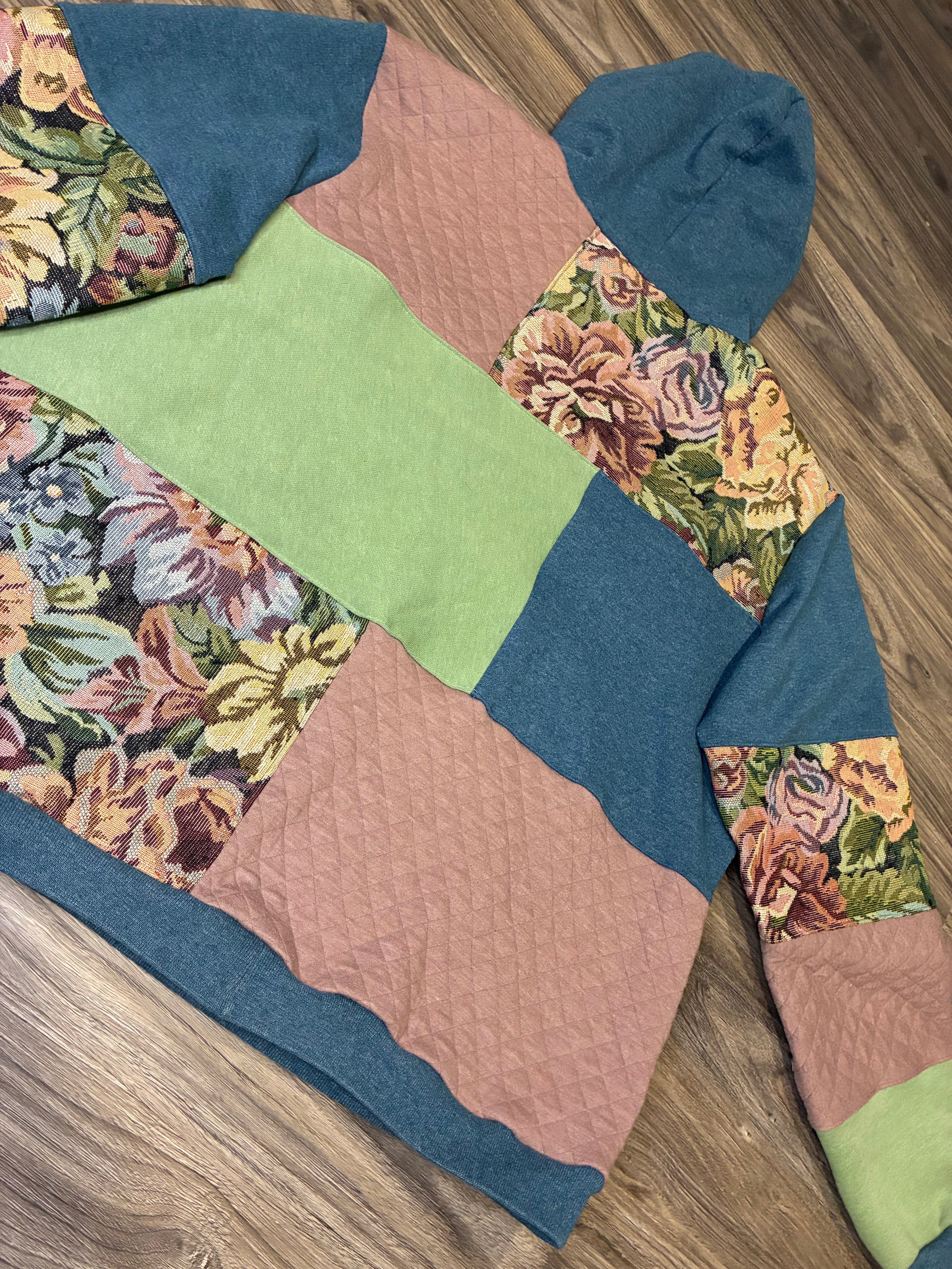 Aqua Flower “Hartt” Hoodie (L) (SOLD)