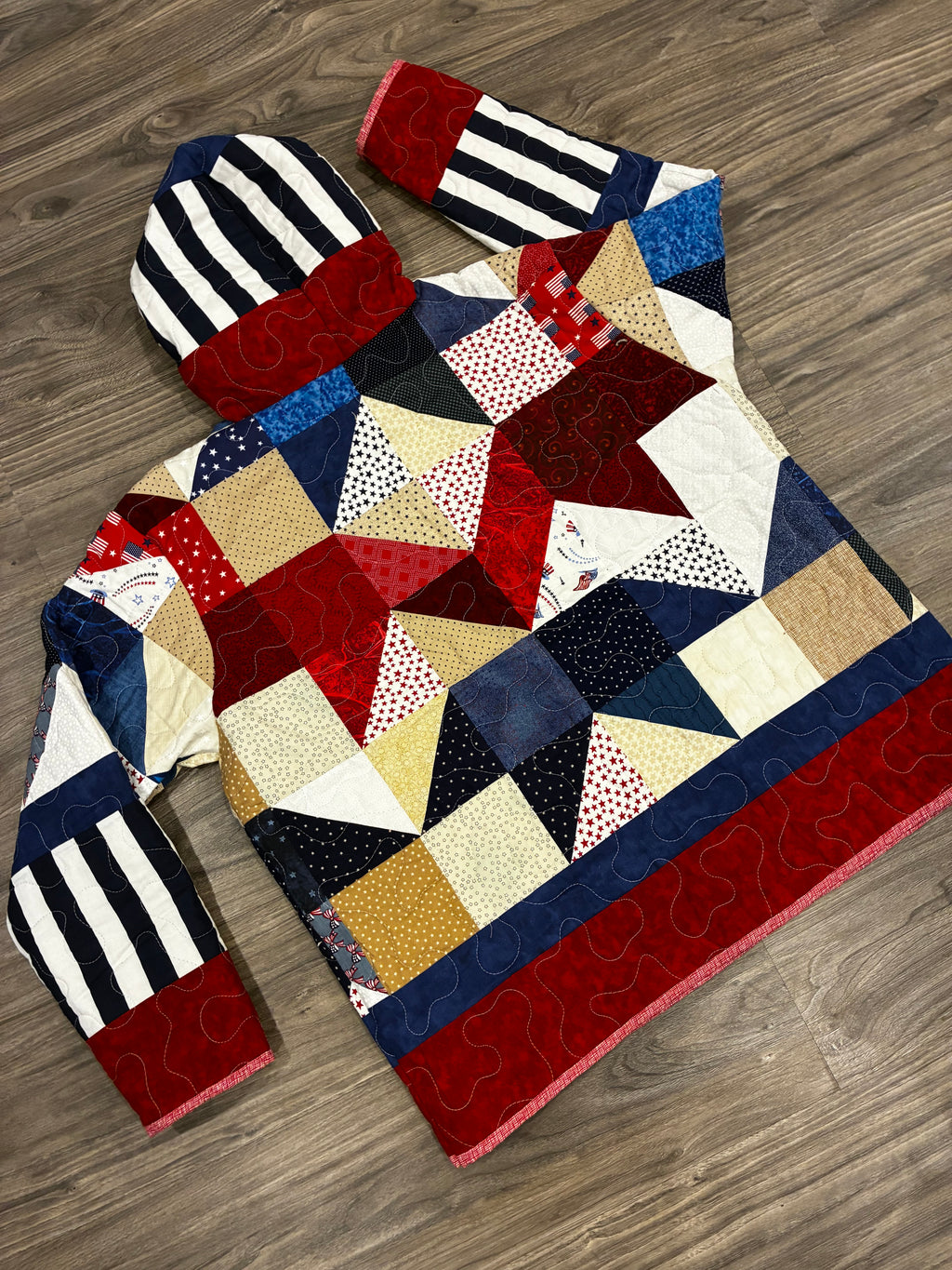 Independence Quilted Hoodie