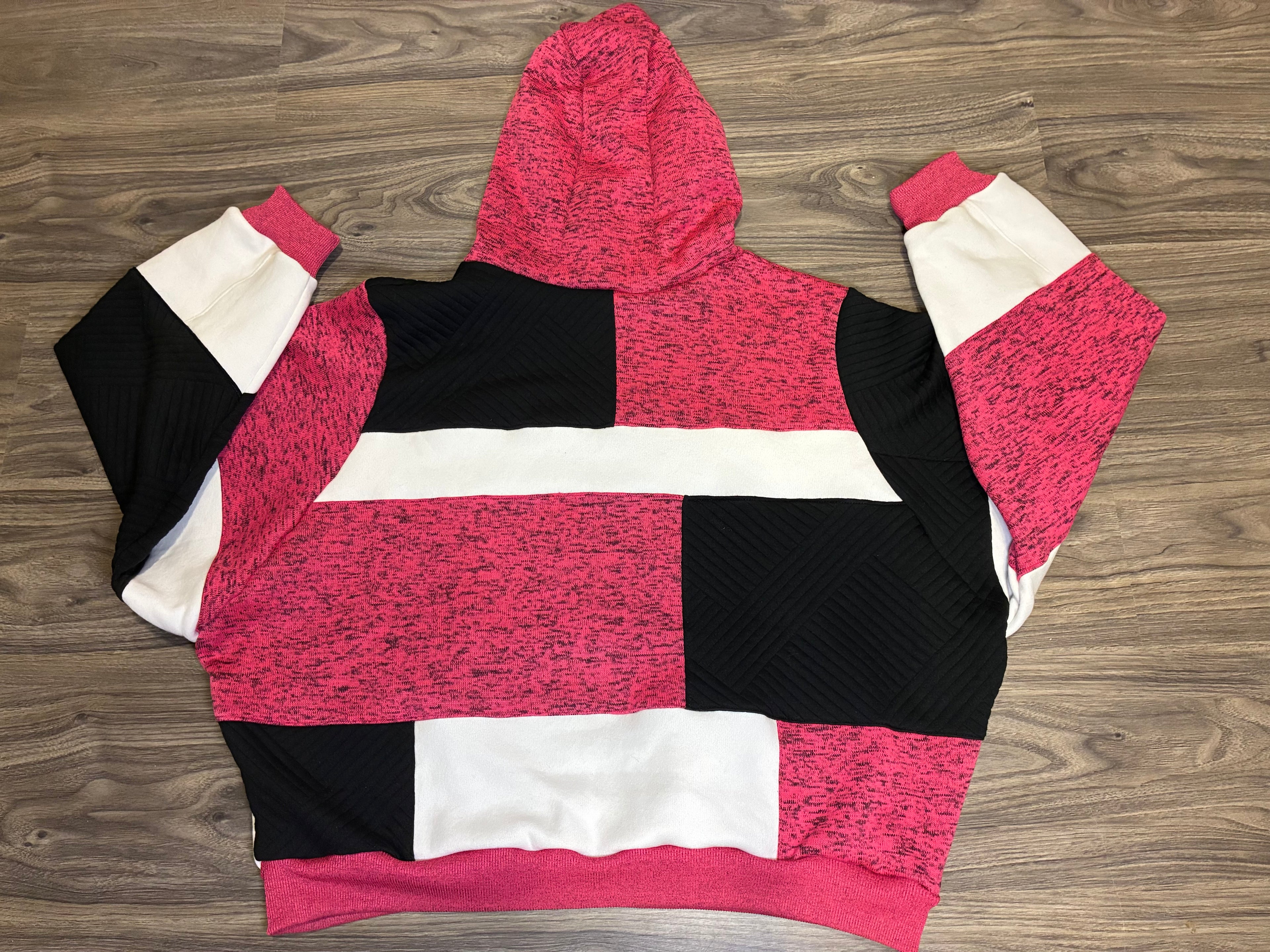 Pink Mosaic Hoodie (Lg)