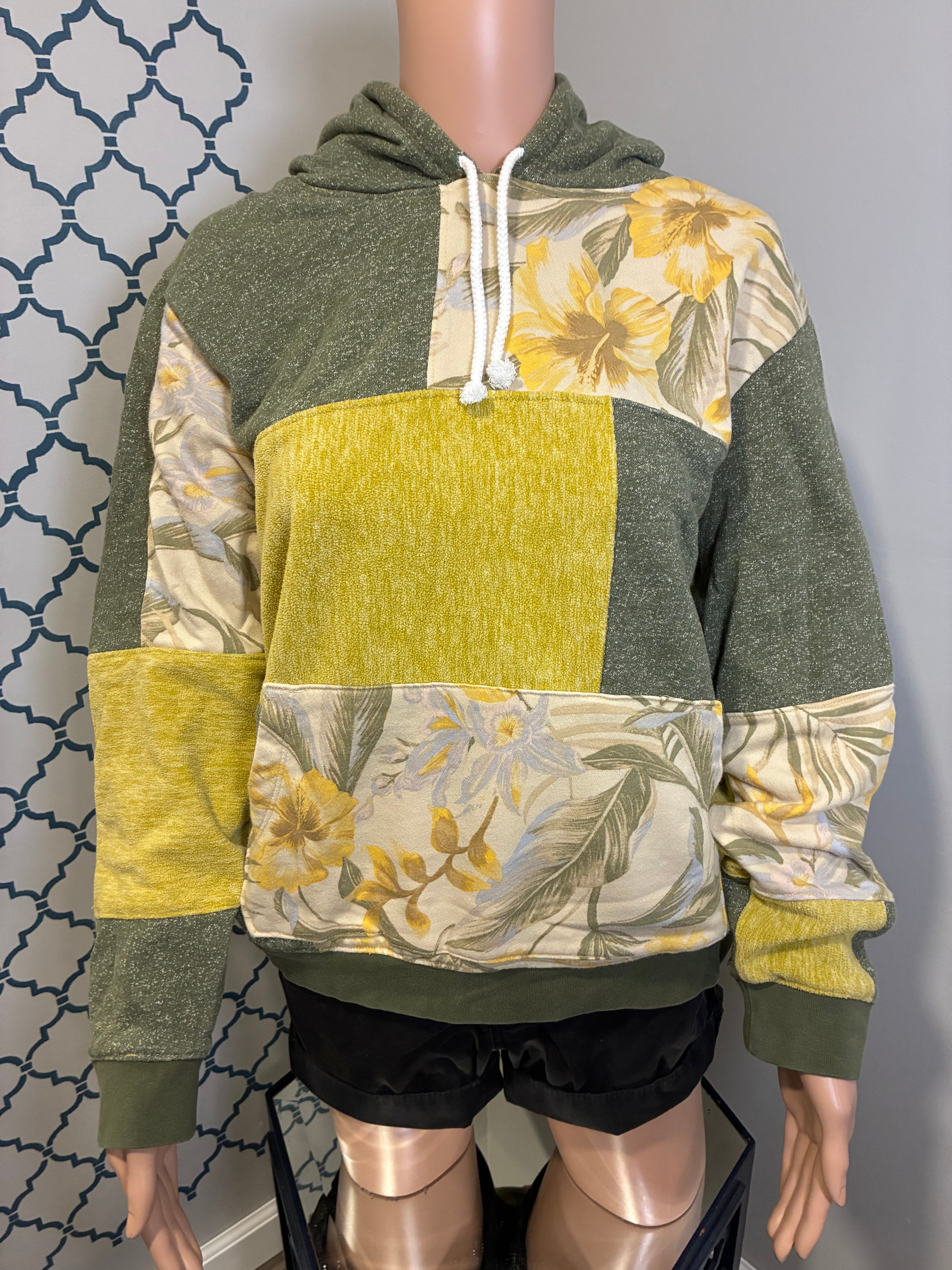 Moss and Flowers Hoodie (M)