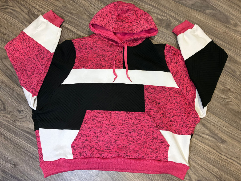 Pink Mosaic Hoodie (Lg)