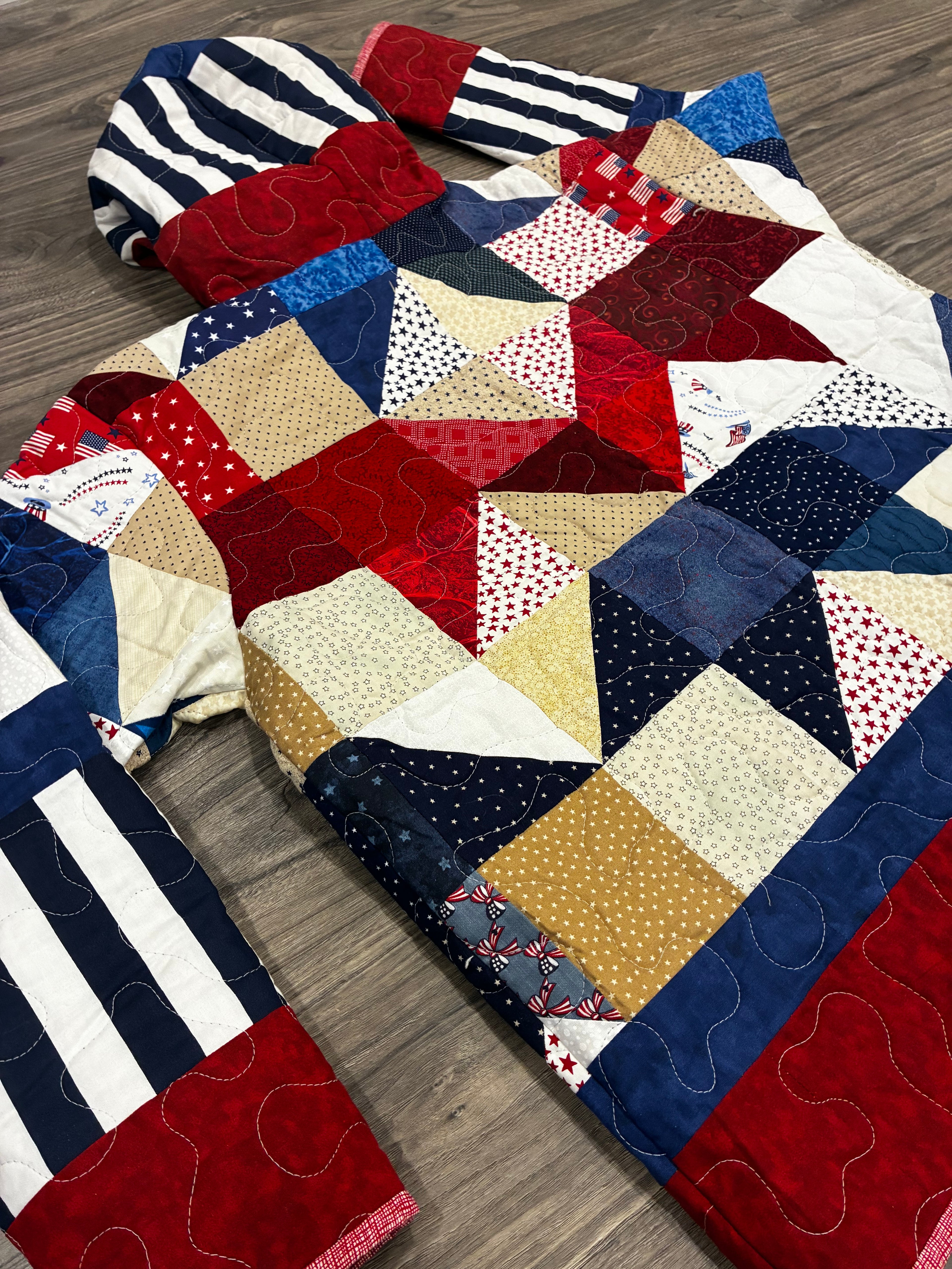 Independence Quilted Hoodie