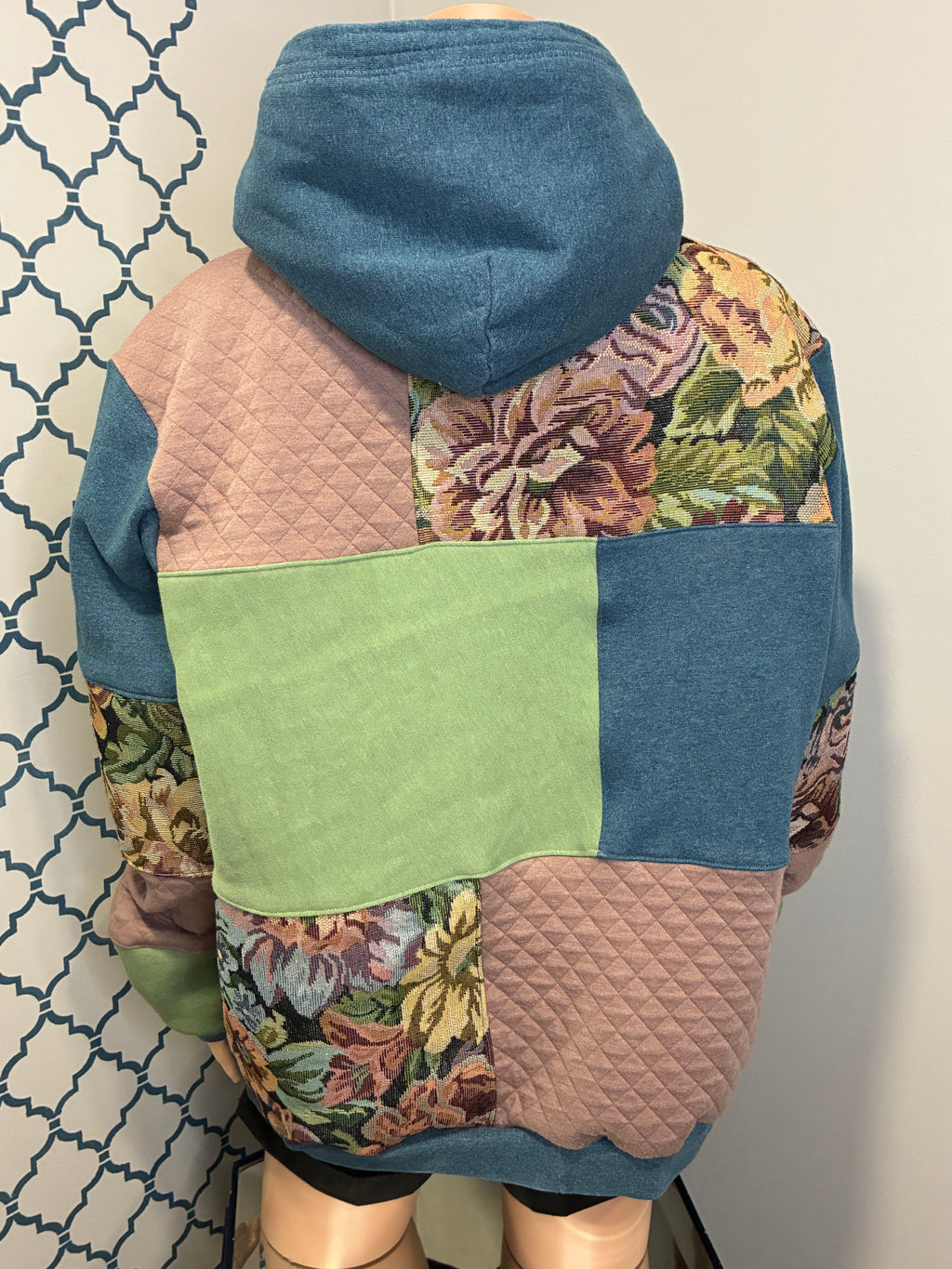 Aqua Flower “Hartt” Hoodie (L) (SOLD)
