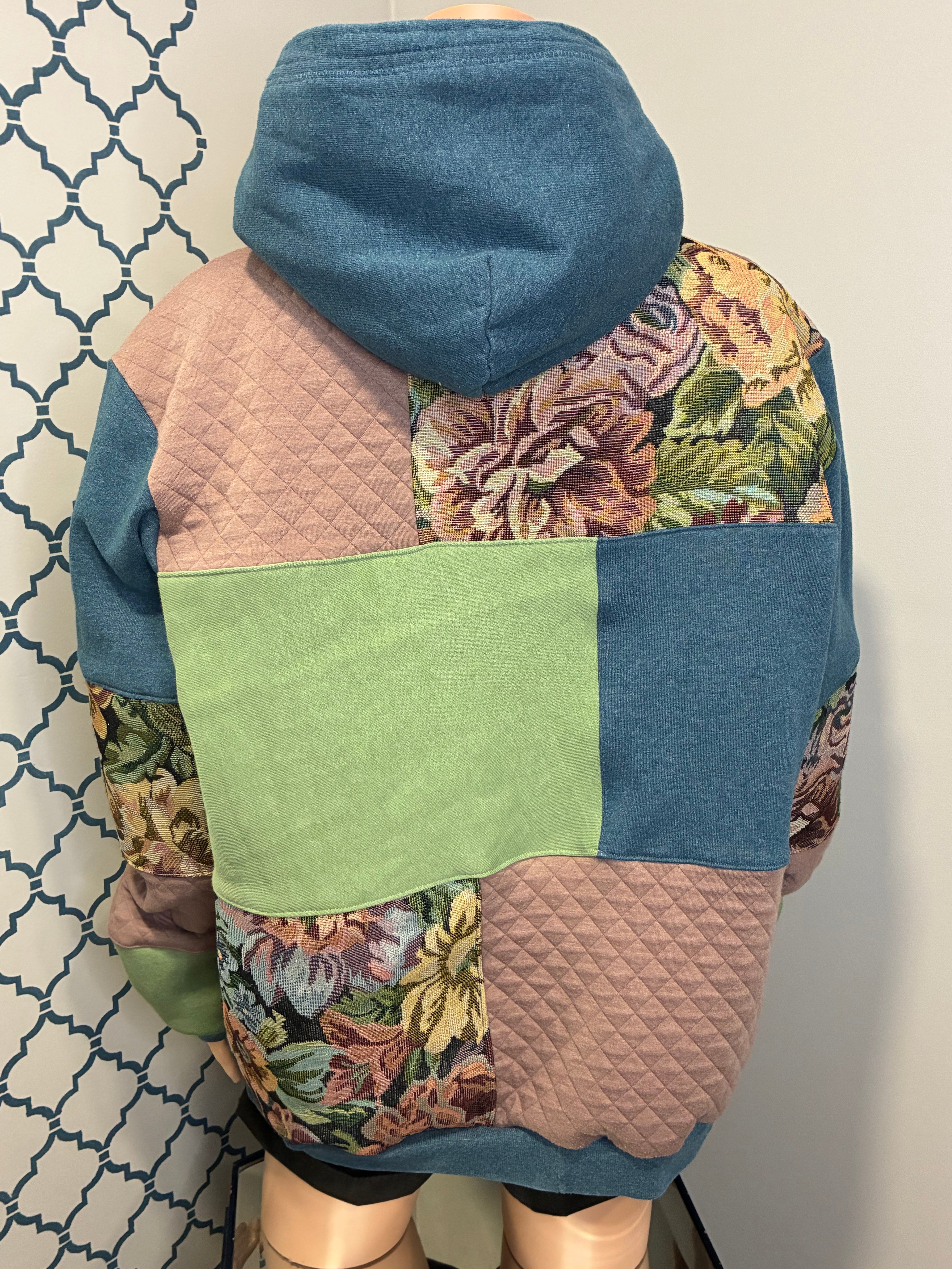 Aqua Flower “Hartt” Hoodie (L) (SOLD)