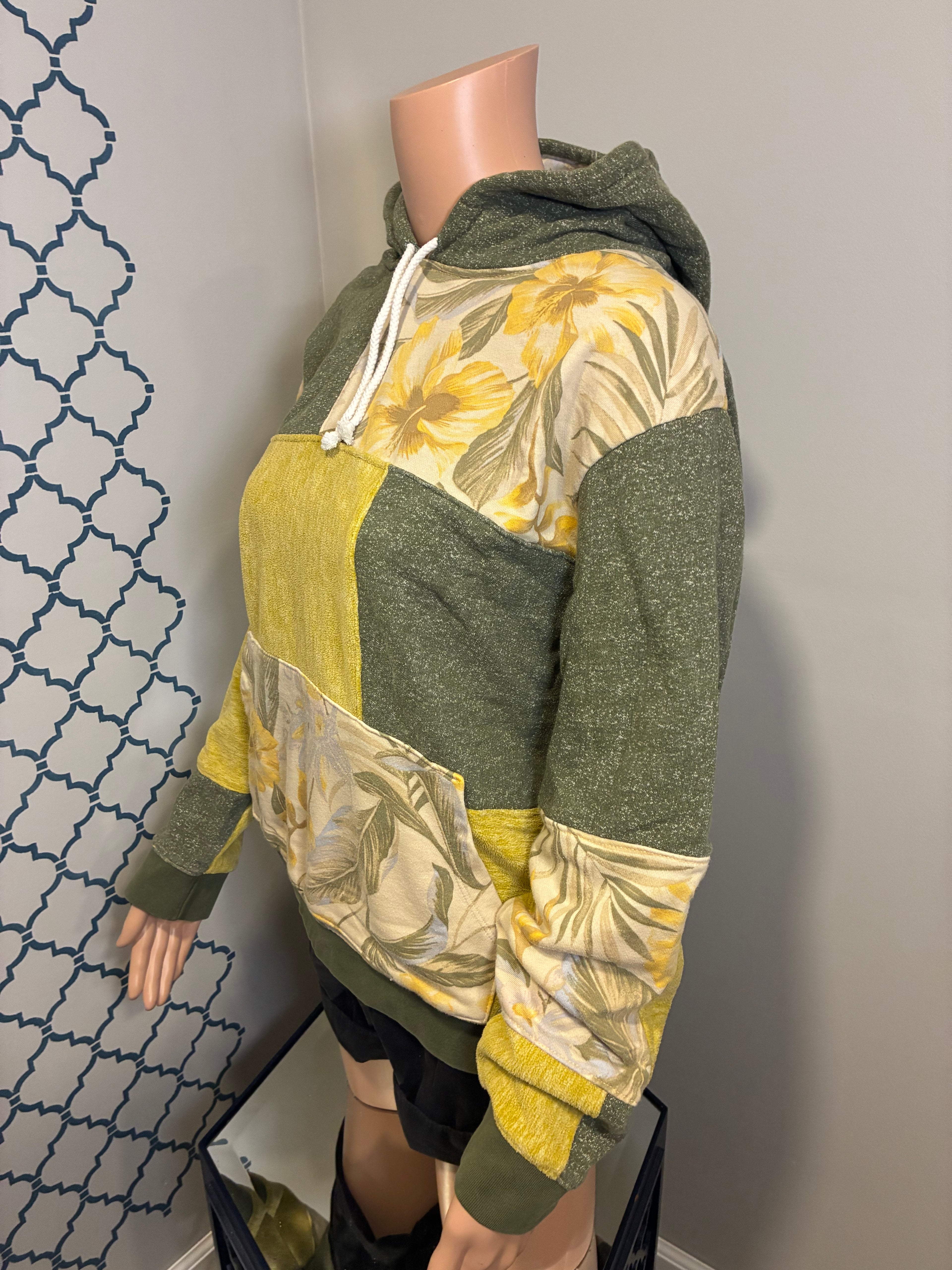 Moss and Flowers Hoodie (M)